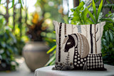 Noko Horse Reversible Indoor/Outdoor Square Pillow