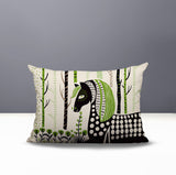 Noko Horse Reversible Indoor/Outdoor Lumbar Pillow