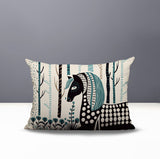 Noko Horse Reversible Indoor/Outdoor Lumbar Pillow