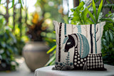 Noko Horse Reversible Indoor/Outdoor Lumbar Pillow