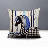 Noko Horse Reversible Indoor/Outdoor Square Pillow