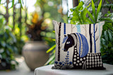Noko Horse Reversible Indoor/Outdoor Square Pillow