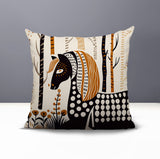 Noko Horse Reversible Indoor/Outdoor Square Pillow