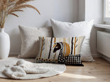 Noko Horse Reversible Indoor/Outdoor Lumbar Pillow in Orange - Size 25x18