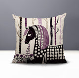 Noko Horse Reversible Indoor/Outdoor Square Pillow