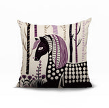 Noko Horse Reversible Indoor/Outdoor Square Pillow