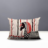 Noko Horse Reversible Indoor/Outdoor Lumbar Pillow