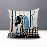 Noko Horse Reversible Indoor/Outdoor Square Pillow