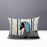 Noko Horse Reversible Indoor/Outdoor Lumbar Pillow