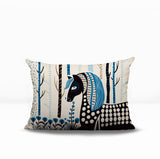 Noko Horse Reversible Indoor/Outdoor Lumbar Pillow