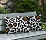 Norbert Zebra Print Indoor/Outdoor Reversible Rectangular Pillow