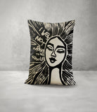 Roxanne Faux Linen Lumber Pillow