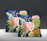 Nouvel Floral Reversible Indoor/Outdoor Square Pillow