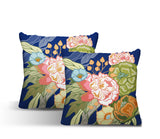 Nouvel Floral Reversible Indoor/Outdoor Square Pillow