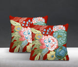 Nouvel Floral Reversible Indoor/Outdoor Square Pillow