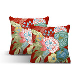 Nouvel Floral Reversible Indoor/Outdoor Square Pillow