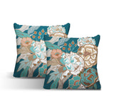 Nouvel Floral Reversible Indoor/Outdoor Square Pillow