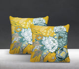 Nouvel Floral Reversible Indoor/Outdoor Square Pillow