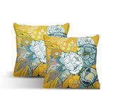 Nouvel Floral Reversible Indoor/Outdoor Square Pillow