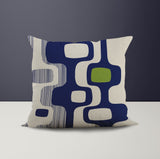Nova Abstract Reversible Indoor/Outdoor Square Pillow