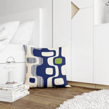 Nova Abstract Reversible Indoor/Outdoor Square Pillow