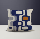 Nova Abstract Reversible Indoor/Outdoor Square Pillow