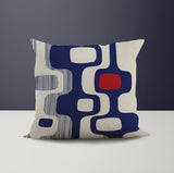 Nova Abstract Reversible Indoor/Outdoor Square Pillow