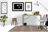 Novelle low pile chair mat in Beige