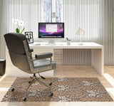 Novelle low pile chair mat in Beige