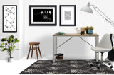 Novelle low pile chair mat in Charcoal