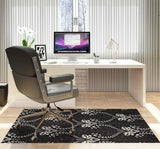 Novelle low pile chair mat in Charcoal