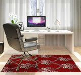 Novelle low pile chair mat in Red