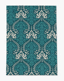 Novelle low pile chair mat in Turquoise