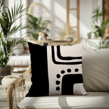 Nowa Abstract Reversible Indoor/Outdoor Square Pillow