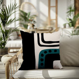 Nowa Abstract Reversible Indoor/Outdoor Square Pillow