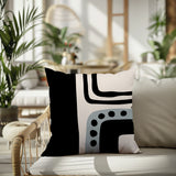 Nowa Abstract Reversible Indoor/Outdoor Square Pillow