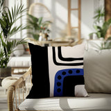 Nowa Abstract Reversible Indoor/Outdoor Square Pillow