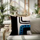Nowa Abstract Reversible Indoor/Outdoor Square Pillow