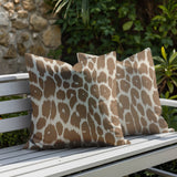 Nubi Zebra Print Indoor/Outdoor Reversible Square Pillow