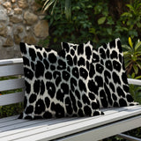 Nubi Zebra Print Indoor/Outdoor Reversible Square Pillow