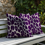 Nubi Zebra Print Indoor/Outdoor Reversible Square Pillow