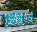 Nubi Zebra Print Indoor/Outdoor Reversible Rectangular Pillow