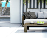 Nuru Striped Reversible Indoor/Outdoor Square Pillow