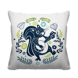 Nutsy Animal Reversible Indoor/Outdoor Square Pillow