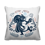 Nutsy Animal Reversible Indoor/Outdoor Square Pillow