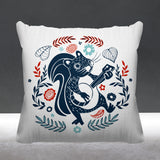 Nutsy Animal Reversible Indoor/Outdoor Square Pillow