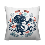 Nutsy Animal Reversible Indoor/Outdoor Square Pillow