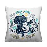 Nutsy Animal Reversible Indoor/Outdoor Square Pillow