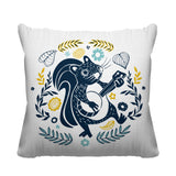 Nutsy Animal Reversible Indoor/Outdoor Square Pillow
