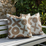 Ohi 2 Sets Lumbar Indoor/Outdoor Reversible Indoor Pillow